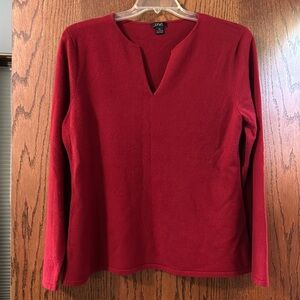 Deep red Privé 100% cashmere sweater size XL